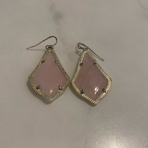 Kendra Scott pink and gold earrings